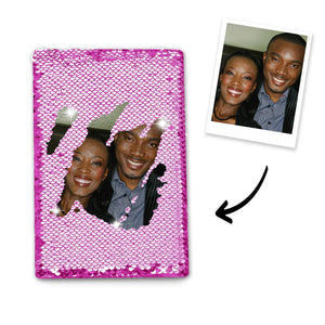 Personalised Sequins Notebook with Photo of Your Lover