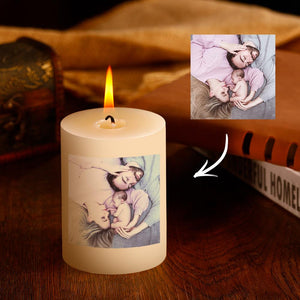 Personalised Photo Candle Home Decoration Family Gifts