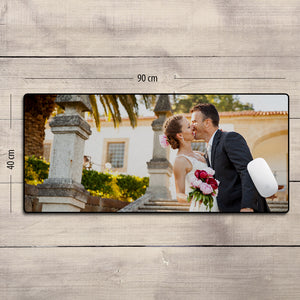 Custom Photo Mouse Pad Gifts for Couples 15.7*35.4inch
