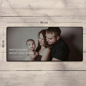 Custom Photo Mouse Pad Family Gifts 15.7*35.4inch