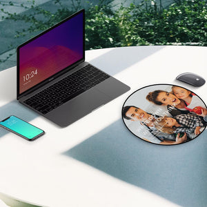 Custom Photo Round Mouse Pad Family Gifts