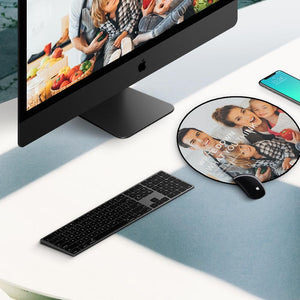 Custom Photo Round Mouse Pad Family Gifts