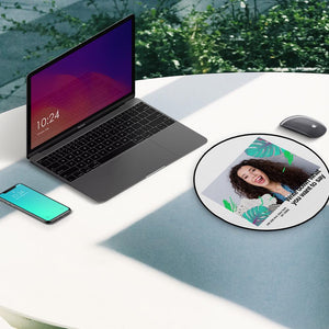 Custom Photo Round Mouse Pad Love Yourself
