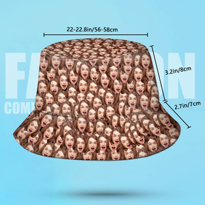 Custom Bucket Hat Unisex Face Mash Bucket Hat Personalize Wide Brim Outdoor Summer Cap Hiking Beach Sports Hats Gift for Lover