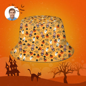 Halloween Gift Custom Bucket Hat Personalised Photo Hat - Vampire
