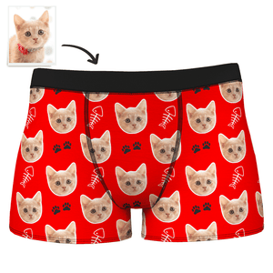 Men's Customized Cat Boxer Shorts