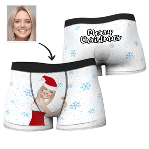 Custom Photo Boxer-Photographable Original Underwear Christmas Gifts