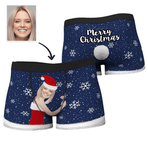 Custom Photo Boxer-Photographable Original Underwear Christmas Gifts for Boyfriend
