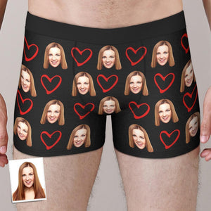 Custom Boxers with Face personalised Photo Underwear Best Valentine's Day Gift for Him