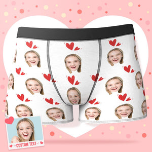 Custom Face Boxer Shorts personalised Photo Boxer Shorts Romantic Valentine's Day Gifts for Him
