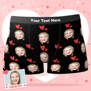 Custom Face Boxer Shorts personalised Photo Boxer Shorts Romantic Valentine's Day Gifts for Him
