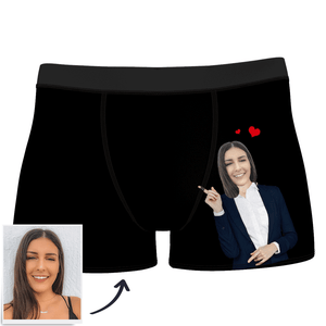 Custom Face Boxer Shorts - Love From Girlfriend