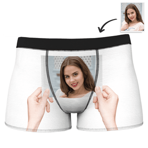 Custom Girlfriends Smile Face Boxer Shorts
