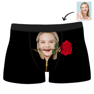Custom Love Rose Boxer Shorts
