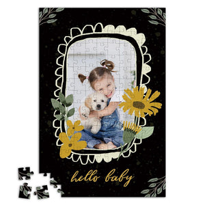 Custom Photo Puzzle Hello Baby - 35-500 pieces