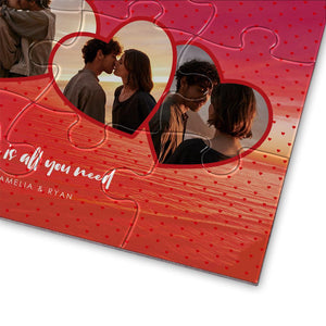 Custom Photo Puzzle Love Is All Your Need - 35-500 pieces