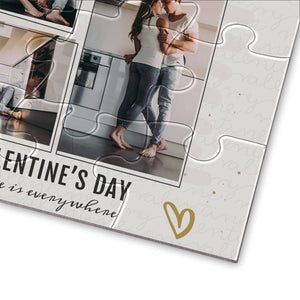 Custom Photo Puzzle Love Is Everywhere Valentine's Day Gift - 35-500 pieces