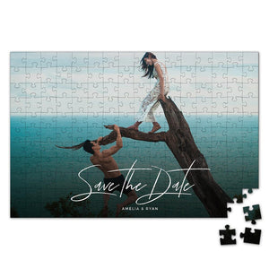 Custom Photo Puzzle Save The Date Valentine's Day Gift - 35-500 pieces