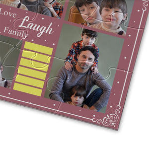 Custom Photo Puzzle Love Laugh Family - 35-500 pieces