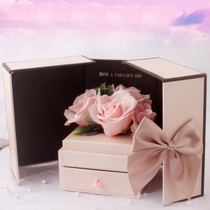 Soap Flower Gift Box Pink