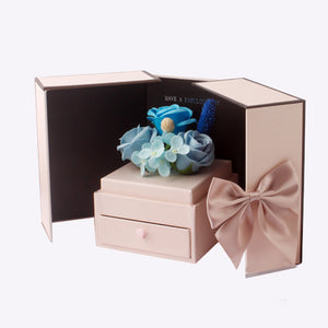 Soap Flower Gift Box Blue