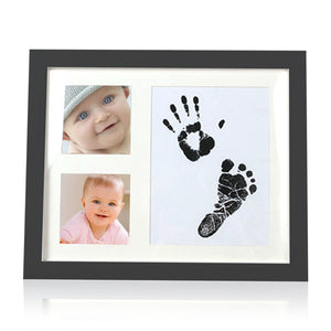 Photo Frames Recording Baby's Handprint and Footprint Black
