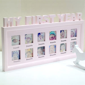 Baby Memorable Growth Photo Frame Pink