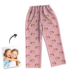 For Best Mom Multi-Color Custom Photo Long Sleeve Pajamas Sleepwear Nightwear
