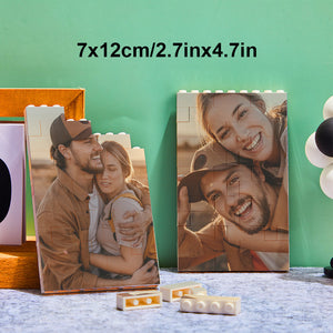 Custom Block Puzzle Personalised Photo Building Brick Multiple Shapes and Sizes Gift for Lover - MadeMineUK