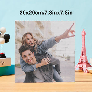 Custom Block Puzzle Personalised Photo Building Brick Multiple Shapes and Sizes Gift for Lover - MadeMineUK