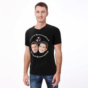 Custom Face Love Man T-shirt - Myfaceshirt