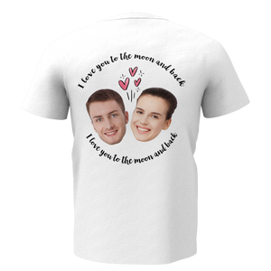 Custom Face Love Man T-shirt - Myfaceshirt
