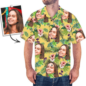 Custom Face Shirt Men's Hawaiian Shirt