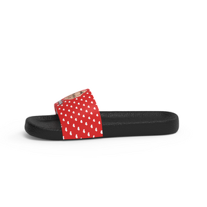 Custom Face Women's Slide Sandals With Name