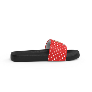 Custom Face Women's Slide Sandals With Name