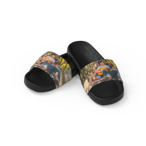 Custom Friend Photo Men's Slide Sandals