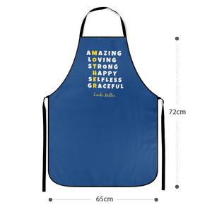 Custom Kitchen Personalised Text Apron With Your Name