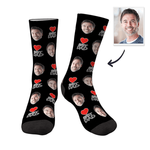 Custom Face Socks For Man Best Dad Father's Day Gifts
