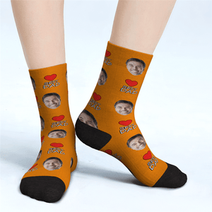 Custom Face Socks For Man Best Dad Father's Day Gifts
