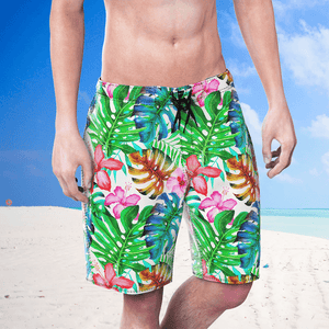 Men's swimming trunks beach leisure Pants In Nature Print