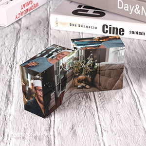 Custom Family Gift Multiphoto Colorful Rubic's Cube