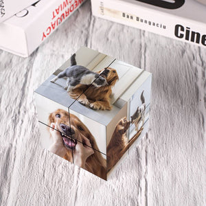 Custom My Cute Pet Gift Multiphoto Colorful Rubic's Cube