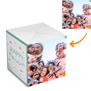 Personalised Surprise Box Photo Surprise Explosion Bounce Box DIY - Birthday Box