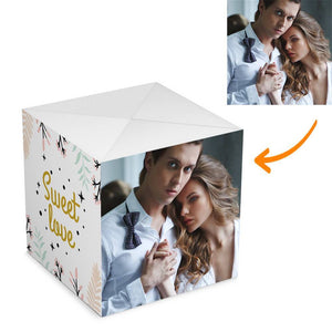 Personalised Surprise Box Photo Surprise Explosion Bounce Box DIY - Sweet Love