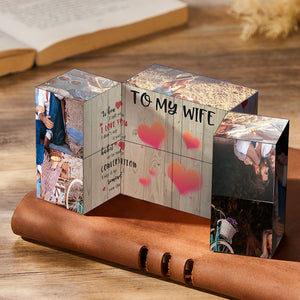 Custom Rubic's Cube Infinity Photo Cube Home Decoration Anniversary Gifts