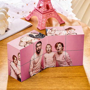 Infinity Photo Cube Custom Photo Folding Photo Cube Home Decoration Rubic's Cube for Dad