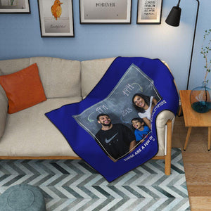 Family Love Personalised Fleece Photo Blanket