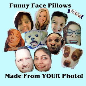 Custom Photo Pillow, Custom Face Pillow, personalised Pillows