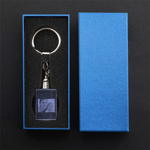 Custom Crystal Rectangle Photo Keychain For Mum