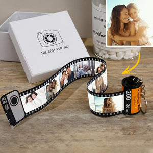 Custom Film Roll Keychain Customizable Gifts Camera Roll